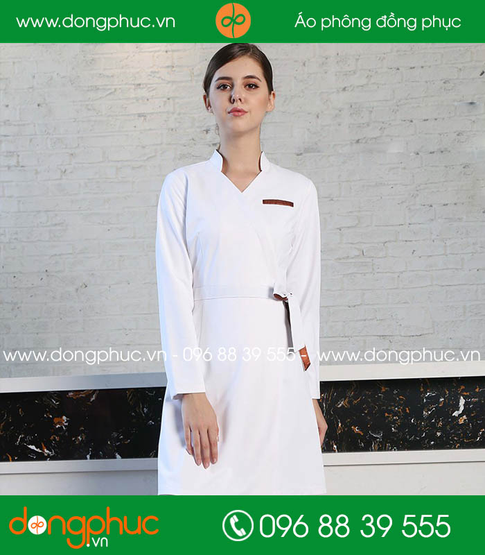 Đồng phục spa màu trắng